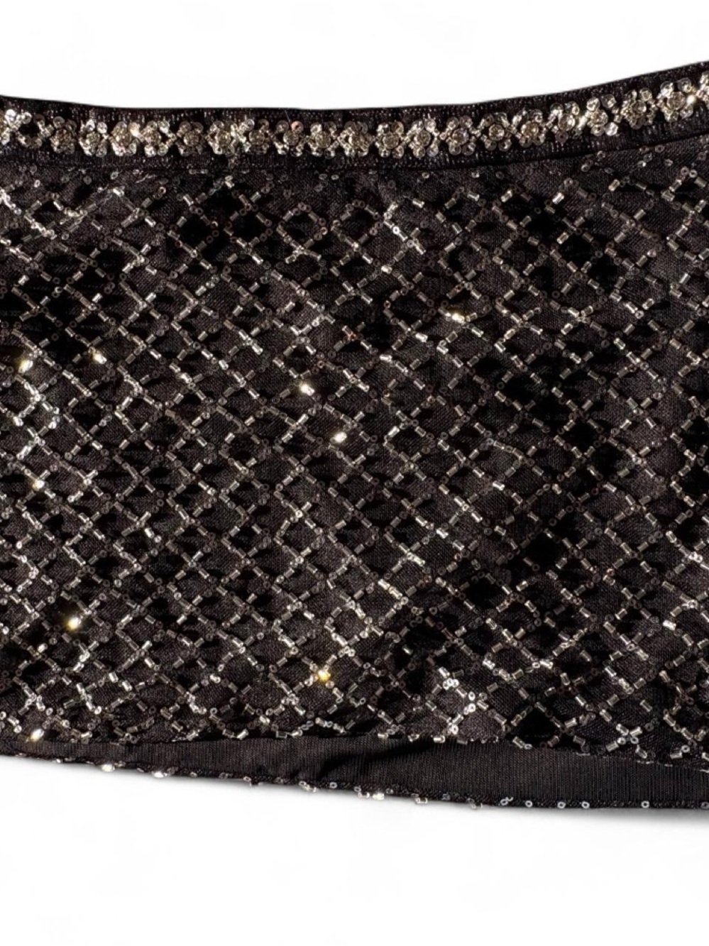 Black Sequin edikted Embellished skirt